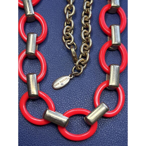 Fun & colorful, chunky acrylic chain link necklaces - lot of 6 - Picture 3 of 10